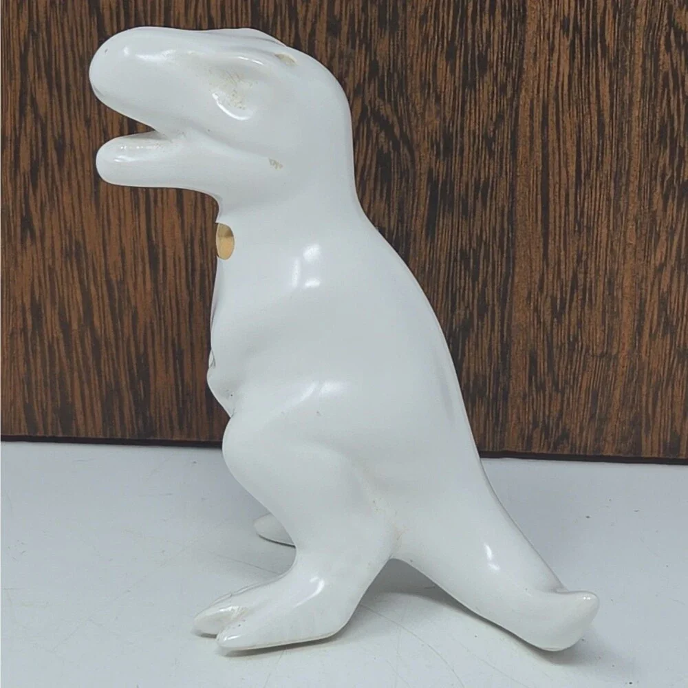 Threshold T-Rex Dinosaur Salt & Pepper Shakers Ceramic Retired - 3